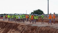 Visita à obra da Estação Dessalinizadora de Água do Mar do Alga