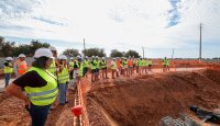 Visita à obra da Estação Dessalinizadora de Água do Mar do Alga