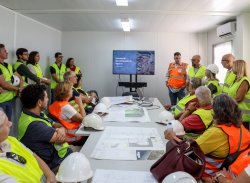 Visita à obra da Estação Dessalinizadora de Água do Mar do Alga